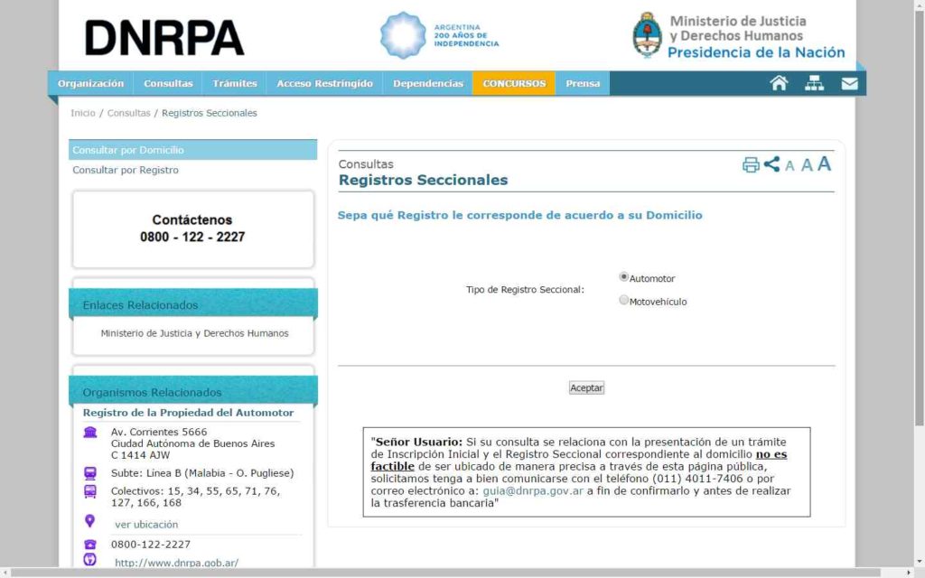 Registros Seccionales - busqueda - Tramitar08 - Gestoria en Rosario